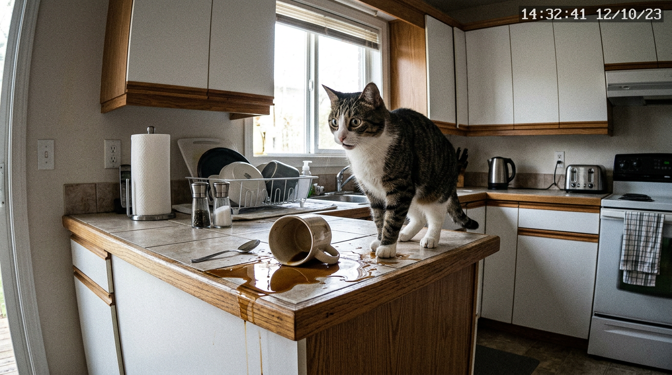 What your cat does all day, on camera