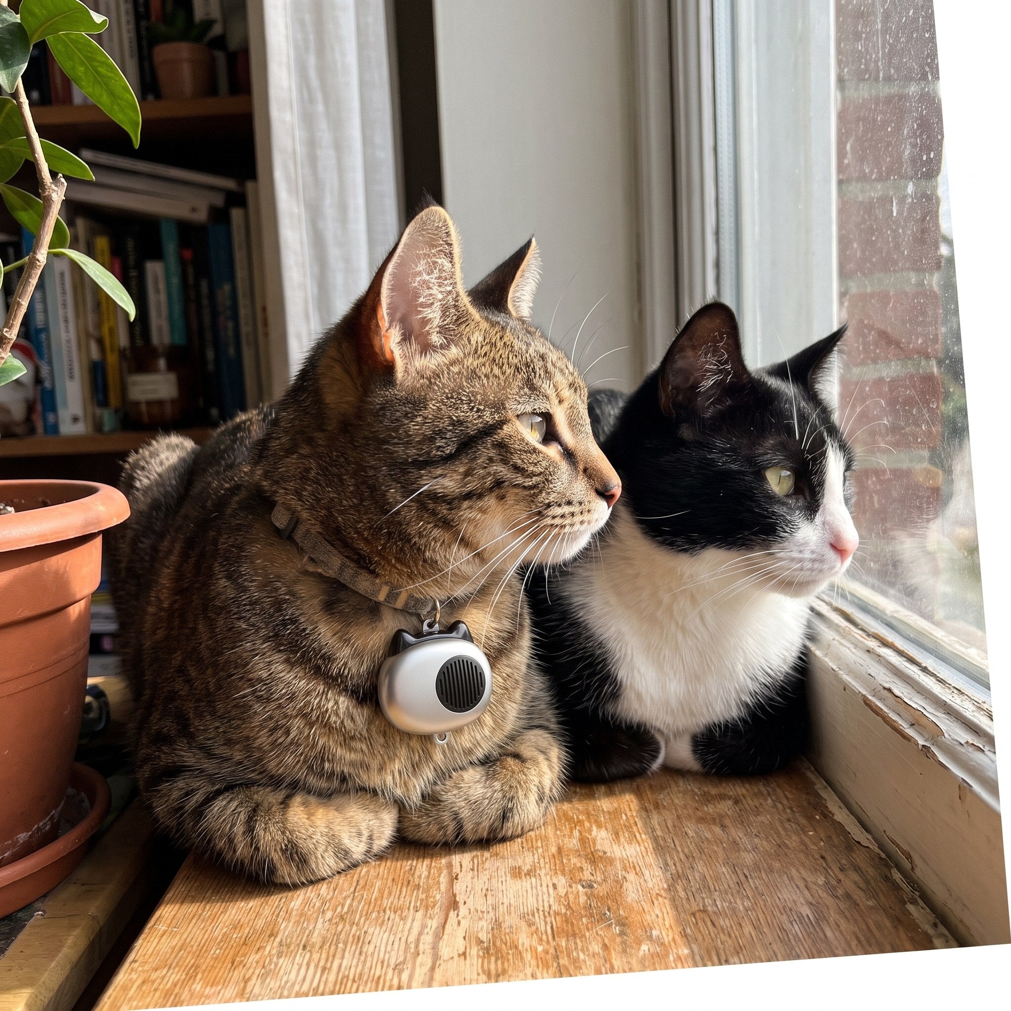 AI Translator Collar in a real cat owner's home