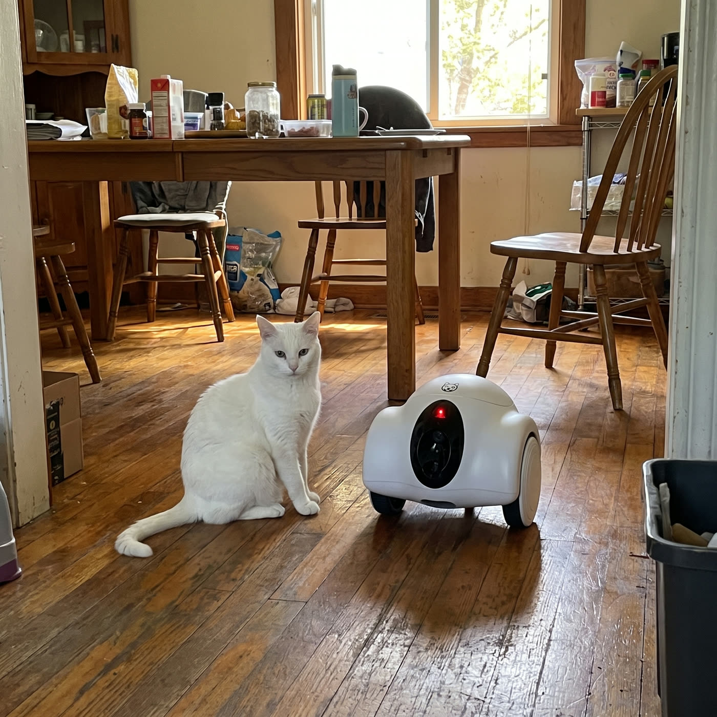 &ldquo;The treats actually drop — that's his favorite part.&rdquo; — Sam P.